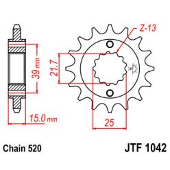 Звездочка передняя JT Sprockets (шаг 520 ) JT JTF1042